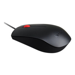 Lenovo Essential - Souris - droitiers et gauchers - optique - 3 boutons - filaire - USB - ThinkRed redeal.fr