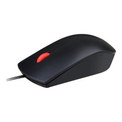 Lenovo Essential - Souris - droitiers et gauchers - optique - 3 boutons - filaire - USB - ThinkRed redeal.fr
