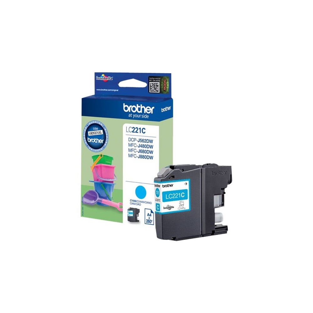 BROTHER LC221C ink cyan 300 pages