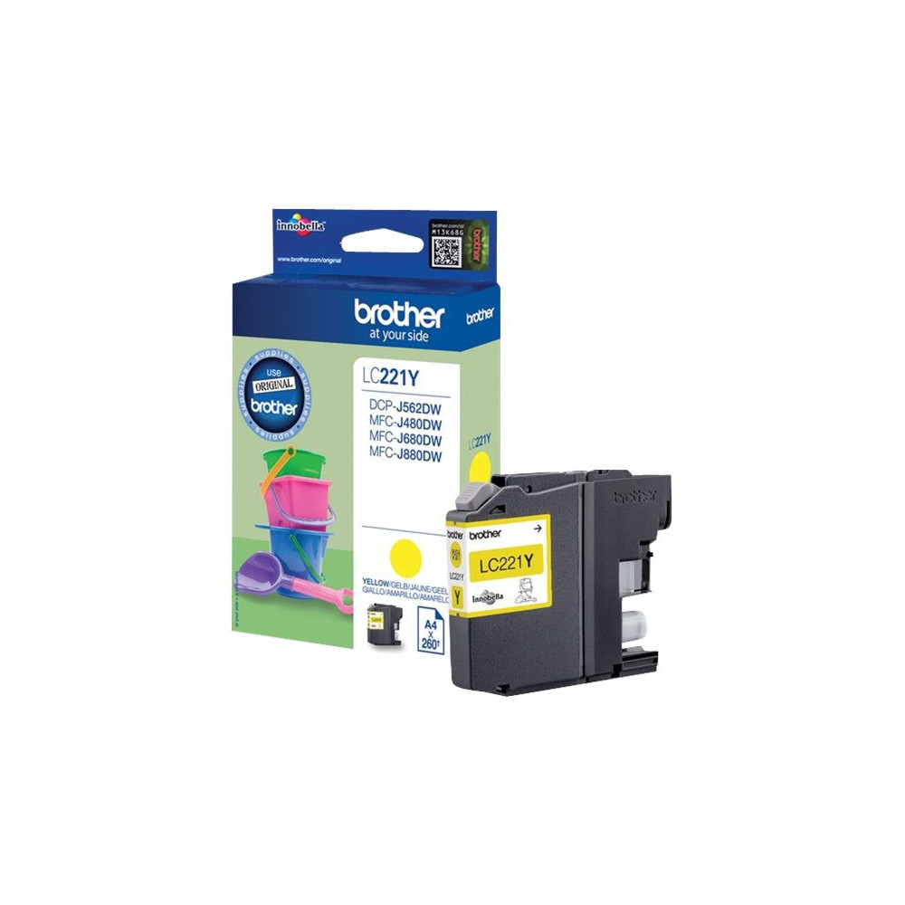 BROTHER LC221Y ink yellow 300 pages