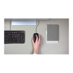 LOGITECH B110 Silent Mouse right and left-handed optical 3 buttons wired USB redeal.fr