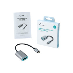 I-TEC USB C to Display Port Metal Adapter 1xDP 4K 60Hz Ultra HD compatible with Thunderbolt 3 redeal.fr