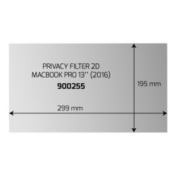 PORT DESIGNS PRIVACY FILTER 2D MACBOOK PRO 13p 2016 299x195 redeal.fr
