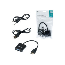 I-TEC Adapter HDMI to VGA resolution Full-HD 1920x1080/60Hz Cable 15cm gilded HDMI-connector redeal.fr