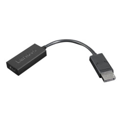 LENOVO - Adaptateur vidéo - DisplayPort mâle pour HDMI femelle - 22.5 cm - noir - support 4K redeal.fr