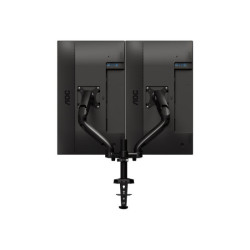 AOC AS110D0 bras réglable - pour 2 écrans LCD - alliage d'aluminium - Taille d'écran : jusqu'à 27 pouces - montrable sur bureau