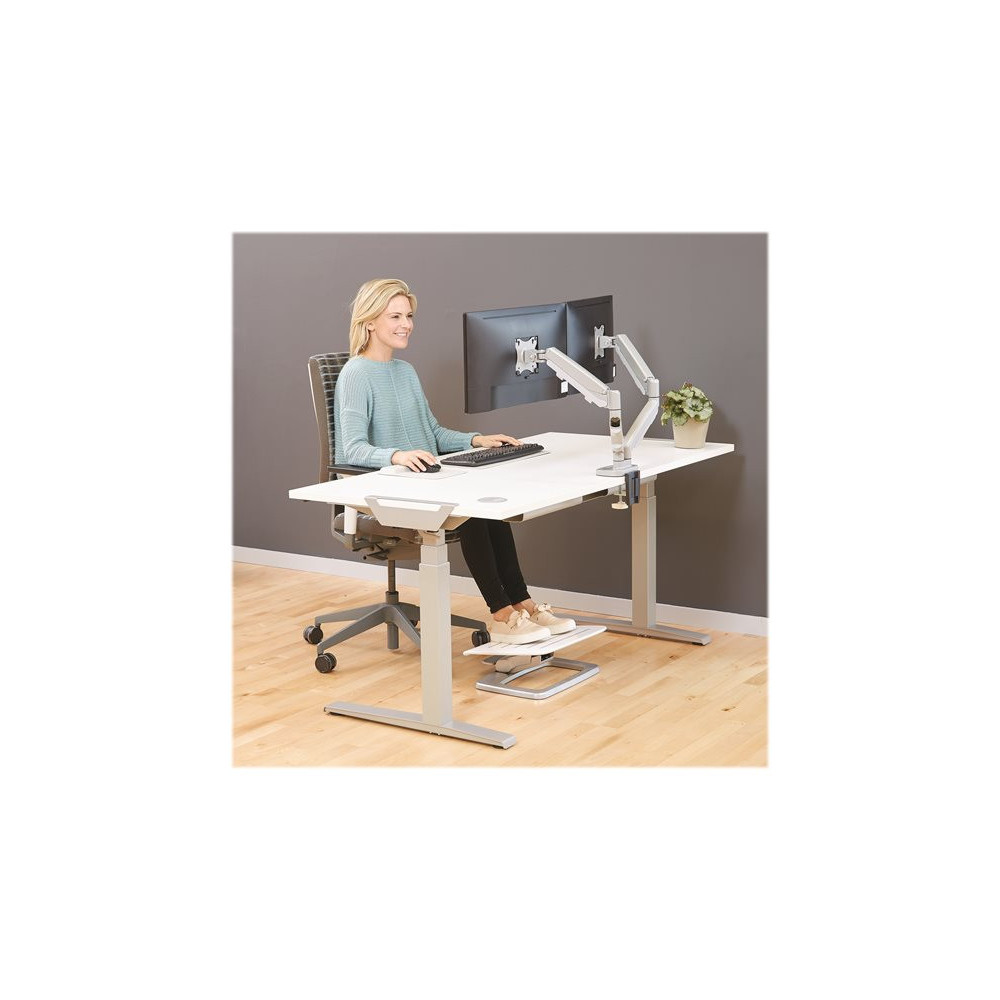 FELLOWES BRAS ARTICULE DOUBLE ECRAN EPPADUAL Silver jusqu’à 39 POUCES redeal.fr