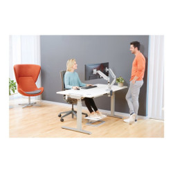 FELLOWES BRAS ARTICULE DOUBLE ECRAN EPPADUAL Silver jusqu’à 39 POUCES redeal.fr