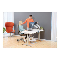 FELLOWES BRAS ARTICULE DOUBLE ECRAN EPPADUAL Silver jusqu’à 39 POUCES redeal.fr