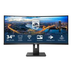 PHILIPS 345B1C/00 34inch 3440x1440 CURVED VA 5ms GtG HAS DP/HDMI USB HUB Speakers VESA PowerSensor LightSensor redeal.fr