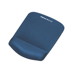 FELLOWES Tapis de souris - Repose poignet PlushTouch™ - Bleu - Antibactérien redeal.fr
