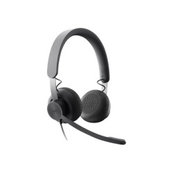 LOGITECH Zone Wired Headset on-ear wired USB-C graphite redeal.fr