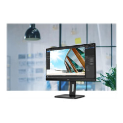 AOC Q24P2Q 23.8p 2560x1440 QHD IPS 250cd/m2 1000:1 4ms HDMI VGA DisplayPort haut-parleurs noir redeal.fr