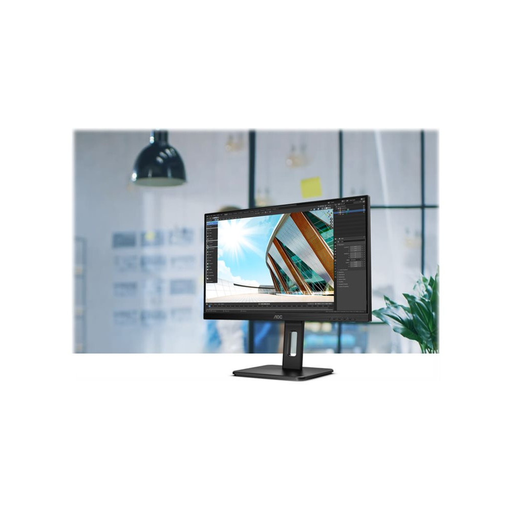 AOC Q24P2Q 23.8p 2560x1440 QHD IPS 250cd/m2 1000:1 4ms HDMI VGA DisplayPort haut-parleurs noir redeal.fr