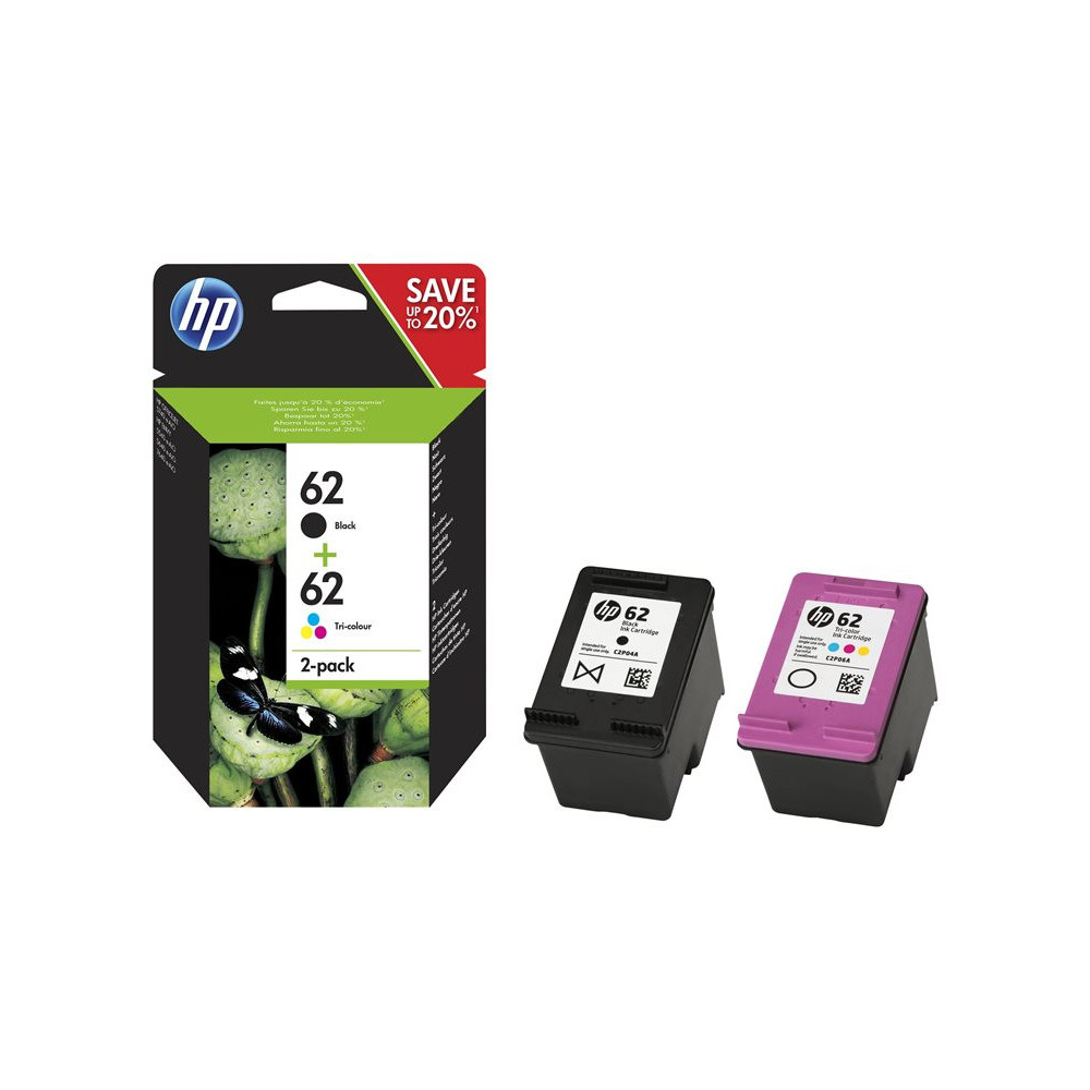 HP 62 original Ink cartridge N9J71AE 301 combo 2-Pack