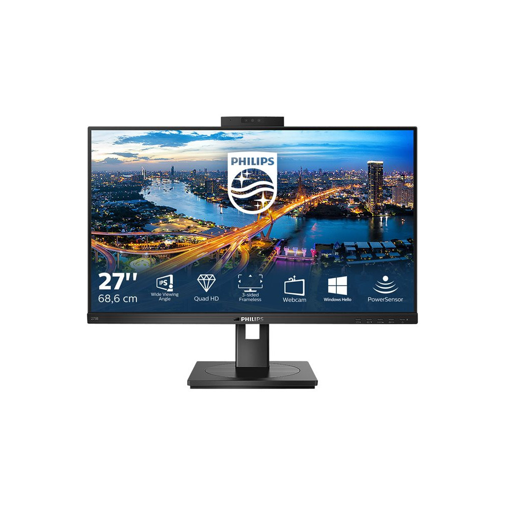 PHILIPS 275B1H/00 B Line 68.6cm 27p LCD IPS QHD 2560x1440 16:9 1000:1 300cd/m2 4ms GtG HDMI DP DVI-D redeal.fr