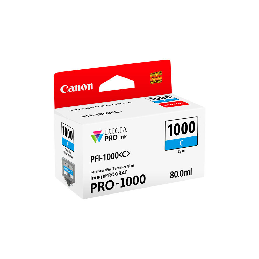 CANON 2LB PFI-1000c Ink cyan standard capacity 80ml 1-pack iPF1000