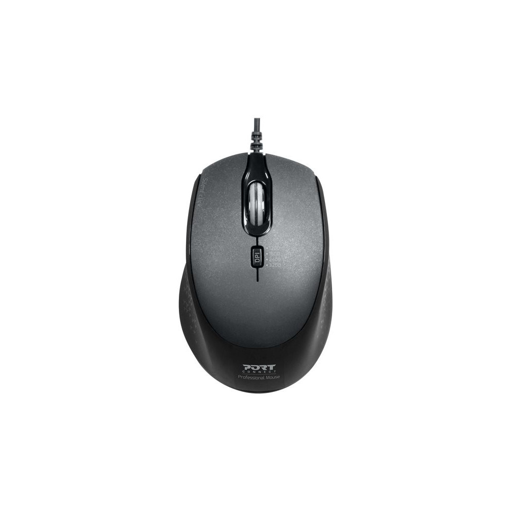 PORT DESIGNS Mouse Office Pro Silent Wired - Black redeal.fr