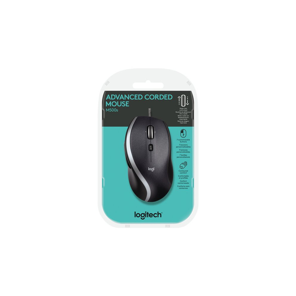 LOGITECH M500s Advanced Corded Mouse Mouse optical 7 buttons wired USB redeal.fr