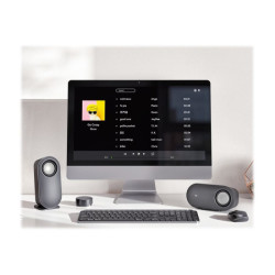 LOGITECH Z407 Android Edition speaker system for PC 2.1channel wireless Bluetooth USB 40 Watt Total graphite grey