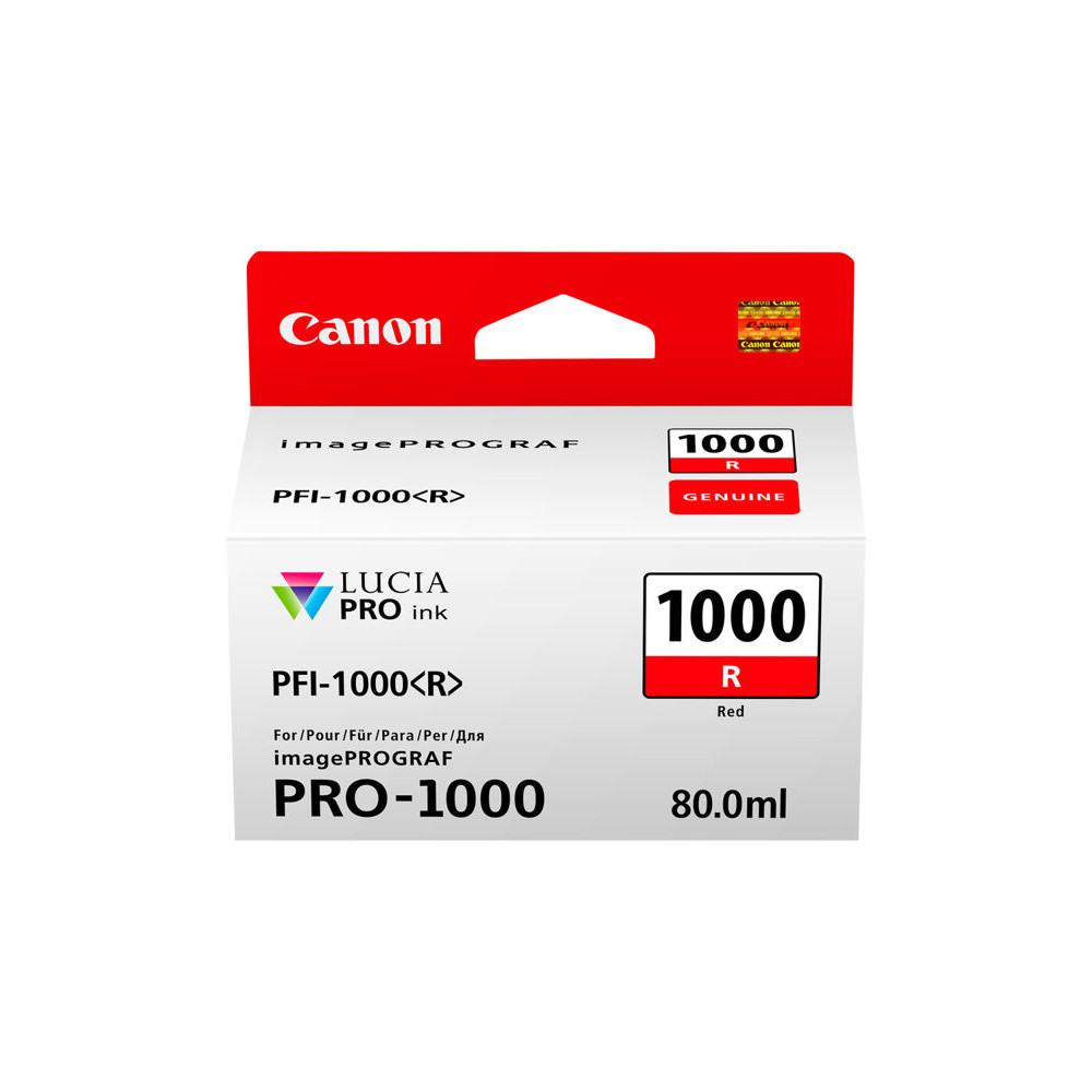 CANON 2LB PFI-1000r Ink Red Standard Capacity 80ml 1-pack iPF1000