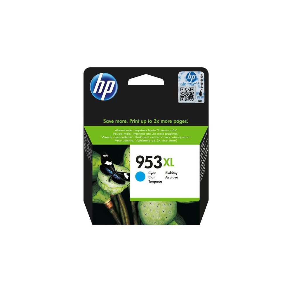 HP 953XL original Ink cartridge F6U16AE BGX Cyan 1.600 Pages