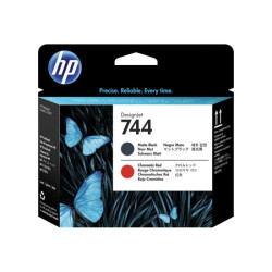 HP 744 original Printhead F9J88A Matte Black & Red