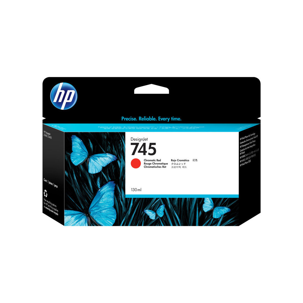 HP 745 original Ink cartridge F9K00A Chromatic Red 130 ml