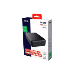 TRUST Chargeur de bureau universel MAXO 240 watts 4 ports USB-C redeal.fr