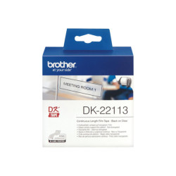 BROTHER DK22113 Ruban continu film Noir -Transparent - largeur 62 mm redeal.fr