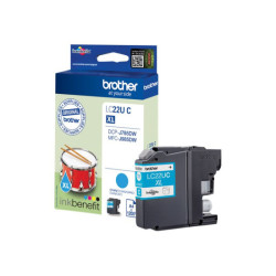BROTHER LC22UC Cartouche de encre Cyan, 1200 pages pour DCP-J785DW et MFC-J985DW