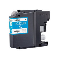 BROTHER LC22UC Cartouche de encre Cyan, 1200 pages pour DCP-J785DW et MFC-J985DW