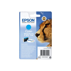 EPSON 1LB T0712 ink cartridge cyan standard capacity 5.5ml 1-pack blister without alarm
