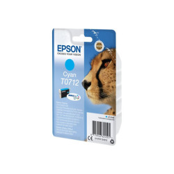 EPSON 1LB T0712 ink cartridge cyan standard capacity 5.5ml 1-pack blister without alarm