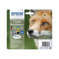 EPSON 2LB T1285 ink cartridge black and tri-colour standard capacity 5.9ml and 3 x 3.5ml 4-pack RF-AM blister w/s