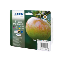 EPSON 2LB T1295 ink cartridge black and tri-colour high capacity 11.2ml and 3 x 7ml 4-pack blister without alarm