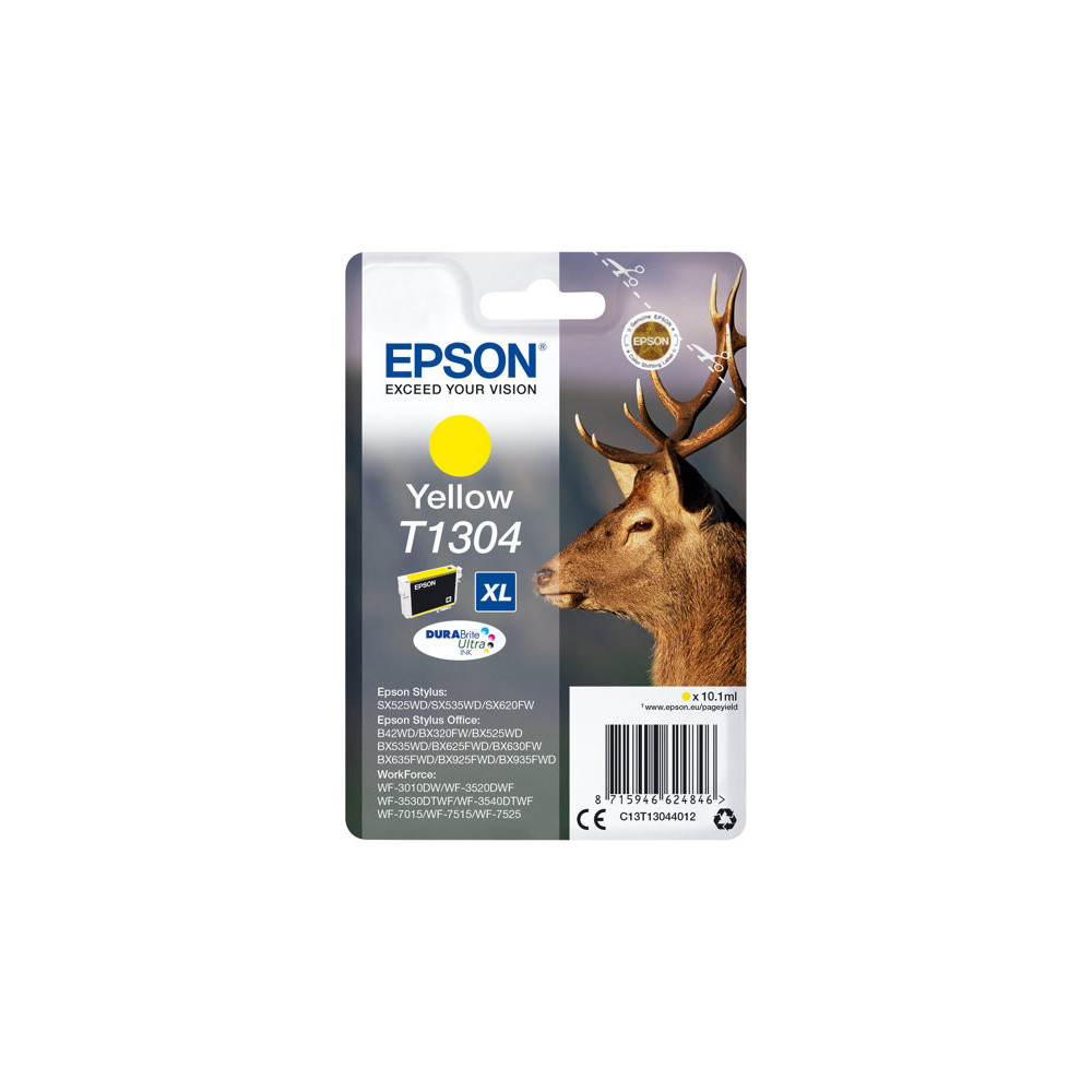 EPSON 1LB T1304 ink cartridge yellow extra high capacity 10.1ml 1-pack blister without alarm - DURABrite Ultra Ink