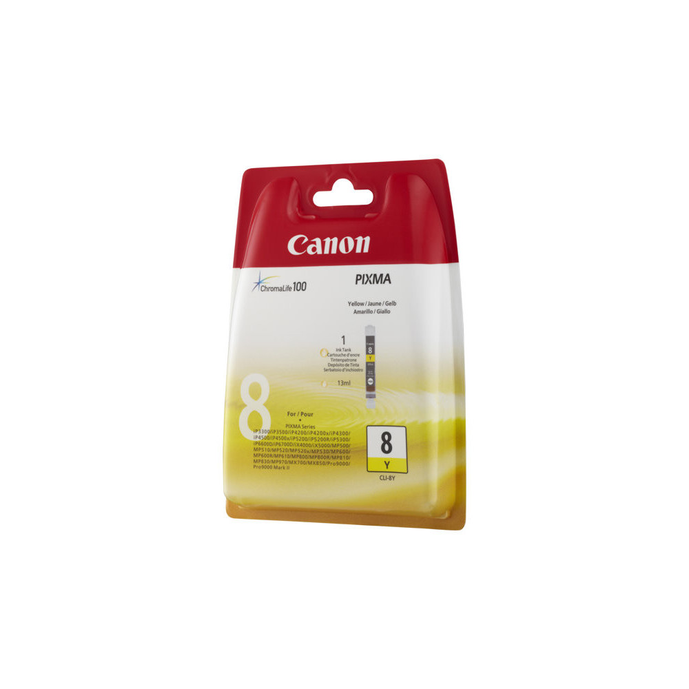 CANON CLI-8Y cartouche dencre jaune capacite standard 13ml pack de 1