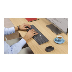 LOGITECH MK235 Wireless Keyboard&Mouse GREY Clavier QWERTY (US) redeal.fr