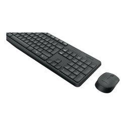 LOGITECH MK235 Wireless Keyboard&Mouse GREY Clavier QWERTY (US) redeal.fr