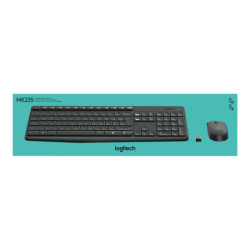 LOGITECH MK235 Wireless Keyboard&Mouse GREY Clavier QWERTY (US) redeal.fr