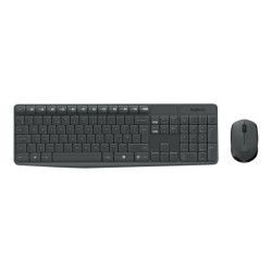 LOGITECH MK235 Wireless Keyboard&Mouse GREY Clavier QWERTY (US) redeal.fr