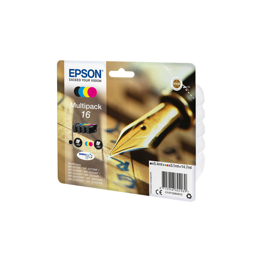 EPSON 2LB 16 ink cartridge black and tri-colour standard capacity 14.7ml 1-pack RF-AM blister w/s