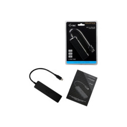 I-TEC USB C Slim Passive HUB 4 Port without power adapter for Notebook Tablet PC supports Win Mac OS compatible with Thunderbolt