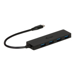 I-TEC USB C Slim Passive HUB 4 Port without power adapter for Notebook Tablet PC supports Win Mac OS compatible with Thunderbolt