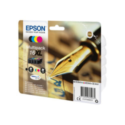 EPSON 2LB 16XL ink cartridge black and tri-colour high capacity 32.4ml 1-pack blister without alarm