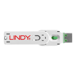 LINDY Clé USB et 4 bloqueurs de ports USB Vert redeal.fr