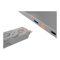 LINDY Clé USB et 4 bloqueurs de ports USB Orange redeal.fr