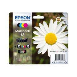 EPSON 3LB 18 ink cartridge black and tri-colour standard capacity 15.1ml 4-pack blister without alarm