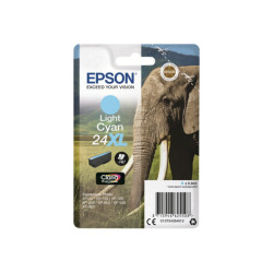 EPSON 5LB 24XL ink cartridge light cyan high capacity 9.8ml 740 pages 1-pack blister without alarm